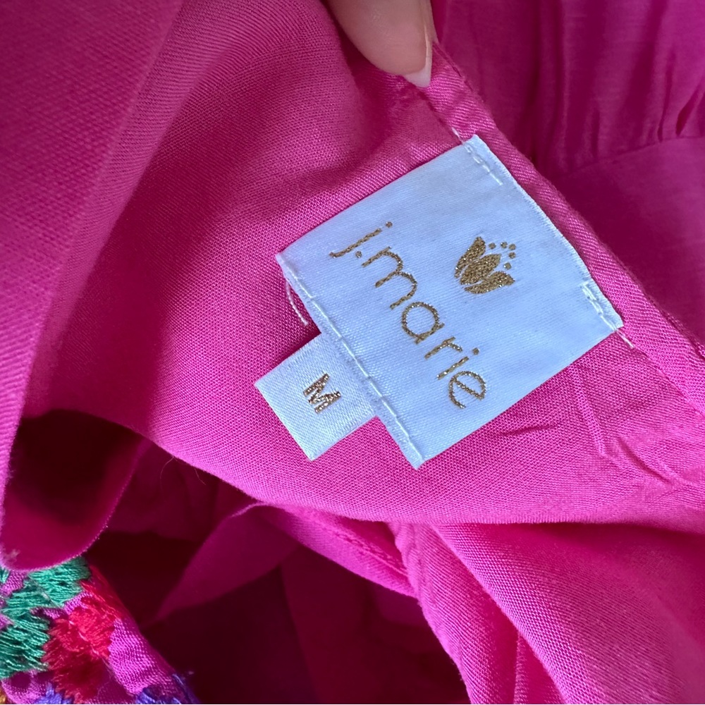J.Marie Maxi Dress w/ Floral Stitching NWOT - Picture 5 of 5
